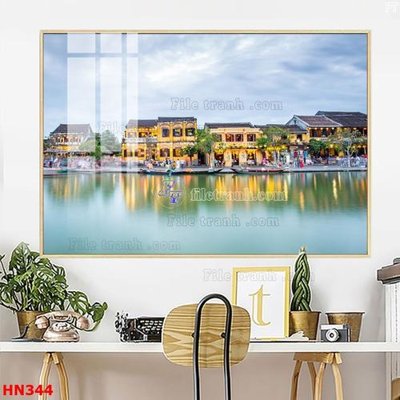 Tải file gốc File tranh phố cổ hà nội xưa HN344 (bản PSD) còn layer