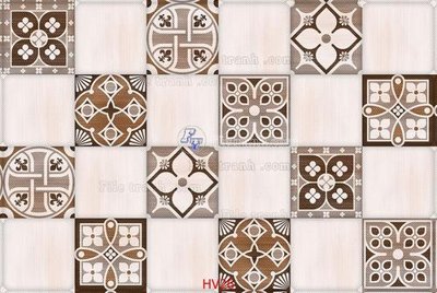 Hình ảnh file gốc in trần nhà File hoa văn gạch bông HV26