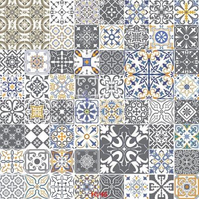 File tranh File hoa văn gạch bông HV46 (gốc) in film