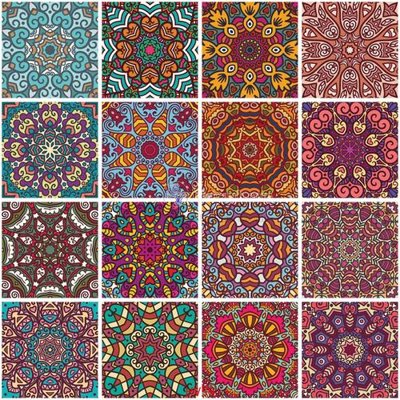 File tranh gốc PSD File hoa văn gạch bông HV59 còn nguyên layer