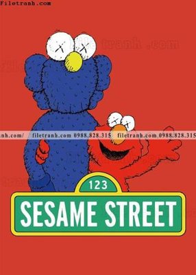 File gốc Hinh Anh Dong Vat Hoat Hinh Sesame Street 512 (trang trí) cho phòng khách