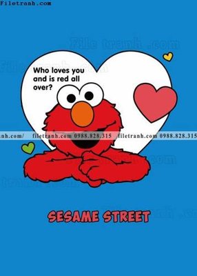 File tranh in mica Hinh Anh Dong Vat Hoat Hinh Sesame Street 515 (độ phân giải cao)