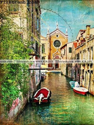 File gốc Hinh anh xua hoai niem nuoc My 112 (in lụa) trang trí tường