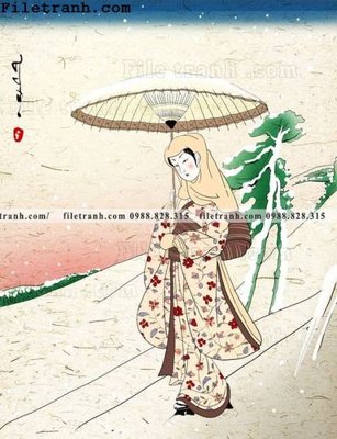 Tải file Hinh minh hoa co gai Nhat 148 (gốc) chủ đề tôn giáo