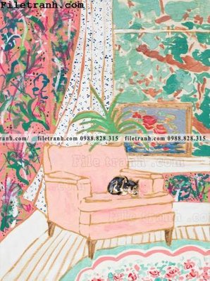 File tranh Hoa phong cach Bac Au 153 (bản gốc) trang trí văn phòng