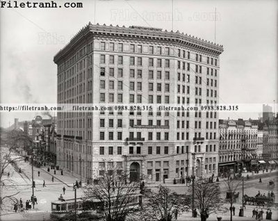 File gốc Hotel Pontchartrain_ 1907 (AI/EPS) cho in ấn