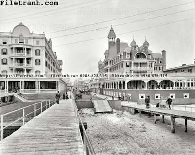 File tranh Hotel Windsor_ 1900 (gốc) chủ đề thiên nhiên