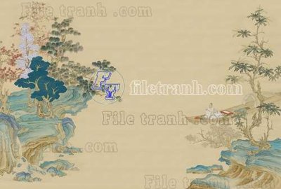 File in ấn File tranh gốc tranh tường bích họa idochine trung quốc IDT107 (bản gốc) sắc nét