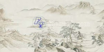 File gốc File tranh gốc tranh tường bích họa idochine trung quốc IDT122 (in tráng gương) hiện đại