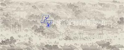 File in trần File tranh gốc tranh tường bích họa idochine trung quốc IDT131 (bản gốc) hoa văn