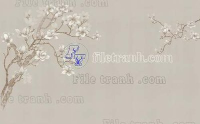 File gốc File tranh gốc tranh tường bích họa idochine trung quốc IDT313 (in lụa) họa tiết 3D