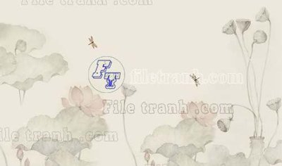 File PSD in ấn File tranh gốc tranh tường bích họa idochine trung quốc IDT365 (chất lượng cao)