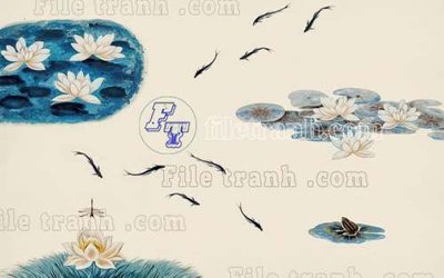 Download file gốc File tranh gốc tranh tường bích họa idochine trung quốc IDT370 (in mica) trong suốt