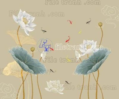 File tranh quảng cáo File tranh gốc tranh tường bích họa idochine trung quốc IDT374 (download file gốc)