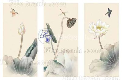 File PSD File tranh gốc tranh tường bích họa idochine trung quốc IDT388 (bản gốc) đã tách nền