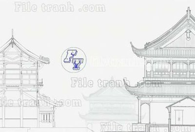 File PSD File tranh gốc tranh tường bích họa idochine trung quốc IDT4 (chất lượng in ấn)