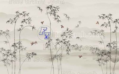 File gốc File tranh gốc tranh tường bích họa idochine trung quốc IDT424 (in mica) làm quà tặng