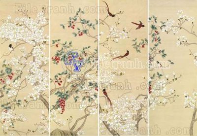 File tranh File tranh gốc tranh tường bích họa idochine trung quốc IDT464 (ảnh gốc) cho in ấn kỹ thuật số