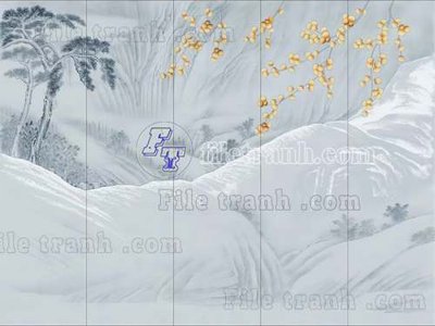 File gốc File tranh gốc tranh tường bích họa idochine trung quốc IDT531 (in lụa) cao cấp