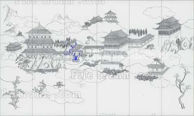 File gốc File tranh gốc tranh tường bích họa idochine trung quốc IDT554 (ảnh chi tiết) để in ấn