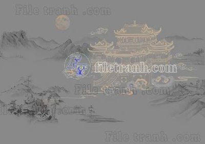 File tranh File tranh gốc tranh tường bích họa idochine trung quốc IDT561 (gốc) in backlit film