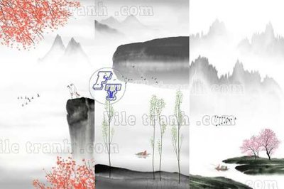 File tranh File tranh gốc tranh tường bích họa idochine trung quốc IDT581 (bản gốc) treo quán cafe