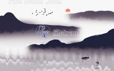 File tranh File tranh gốc tranh tường bích họa idochine trung quốc IDT629 (bản gốc) in lụa dán tường