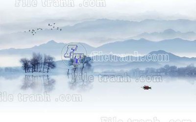 File tranh File tranh gốc tranh tường bích họa idochine trung quốc IDT639 (bản gốc) in lụa 3D