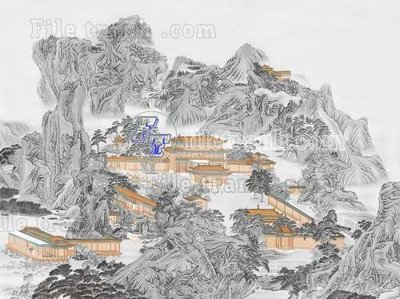 File ảnh File tranh gốc tranh tường bích họa idochine trung quốc IDT66 (gốc) in poster