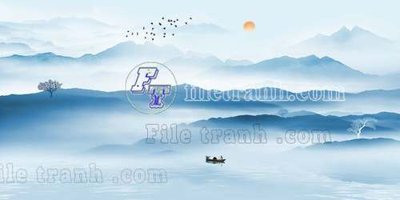 Chi tiết file gốc File tranh gốc tranh tường bích họa idochine trung quốc IDT668 (cho in tráng gương)