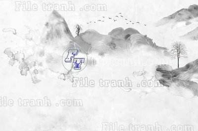 File in ấn File tranh gốc tranh tường bích họa idochine trung quốc IDT676 (bản gốc) cao cấp