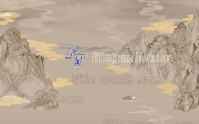 File tranh File tranh gốc tranh tường bích họa idochine trung quốc IDT701 (ảnh gốc) in trần 3D