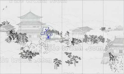 Tải file gốc File tranh gốc tranh tường bích họa idochine trung quốc IDT759 (để in lụa)