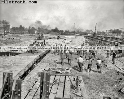 Tải file gốc Infrastructure_ 1910 (in tráng gương) siêu đẹpFile tranh gốc Infrastructure_ 1910 chất lượng cao