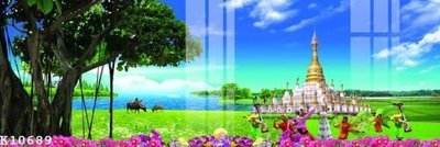 File gốc File gốc in tranh tổng hợp K10689 (in lụa) tranh phong thủy