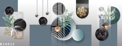 File gốc File gốc in tranh tổng hợp K10813 (in lụa) trang trí tường