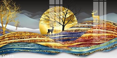 Tải file File gốc in tranh tổng hợp K10875 (PSD) cho in tranh kính