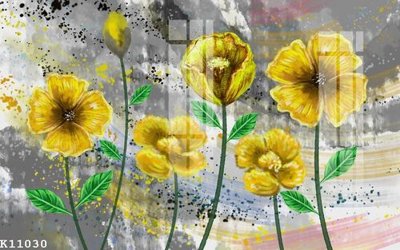 File in trần File gốc in tranh tổng hợp K11030 (bản gốc) hoa văn