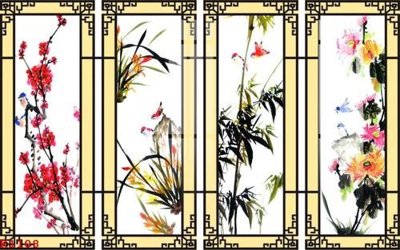 File gốc File gốc in tranh tổng hợp K1108 (in tráng gương) ốp tường