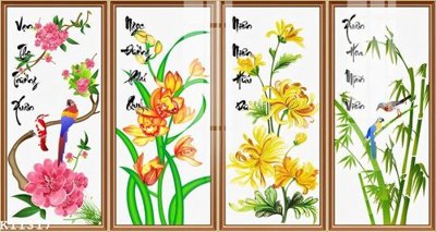 File tranh in tráng gương File gốc in tranh tổng hợp K11317 (siêu nét)