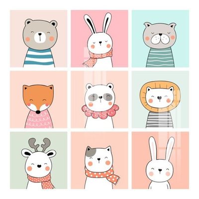 File gốc File gốc in tranh tổng hợp K11429 (trang trí) phòng trẻ em