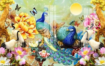 File gốc File gốc in tranh tổng hợp K11489 (in ấn) màu sắc trung thực