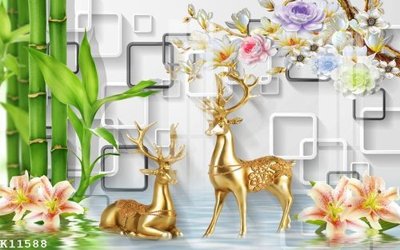 Ảnh gốc file in lụa File gốc in tranh tổng hợp K11588 chi tiết