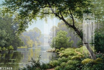 File gốc File gốc in tranh tổng hợp K11909 (in lụa) trang trí tường