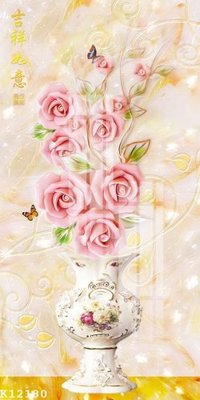 File in trần File gốc in tranh tổng hợp K12180 (bản gốc) hoa văn