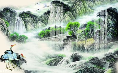 File tranh in trần 3D File gốc in tranh tổng hợp K12332 (ảnh gốc)