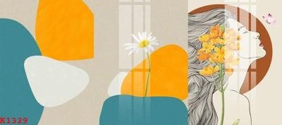 File gốc File gốc in tranh tổng hợp K1329 (in lụa) hoa văn cổ điển