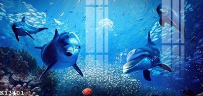 File in trần File gốc in tranh tổng hợp K13401 (bản gốc 3D) sống động