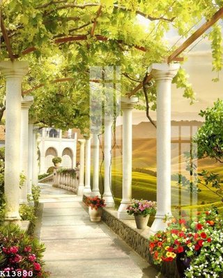 File tranh PSD File gốc in tranh tổng hợp K13880 chất lượng cao