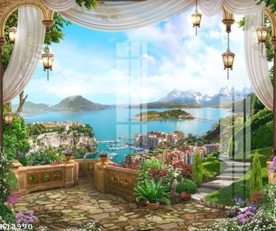 File gốc File gốc in tranh tổng hợp K13990 (in ấn) màu sắc trung thực